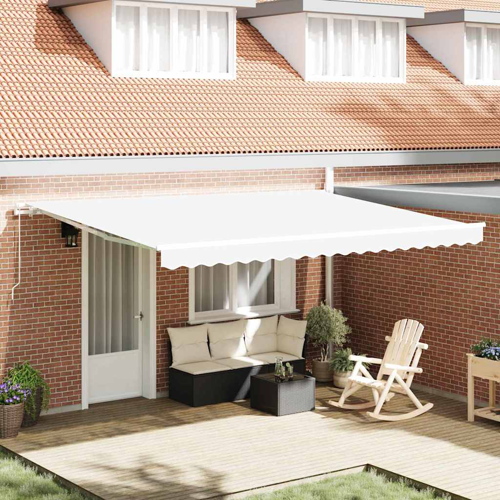 Tecido de substituição para toldo Branco 450 × 350 cm lona