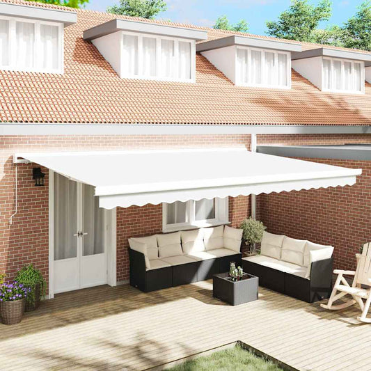 Tecido de substituição para toldo Branco 500 × 300 cm lona