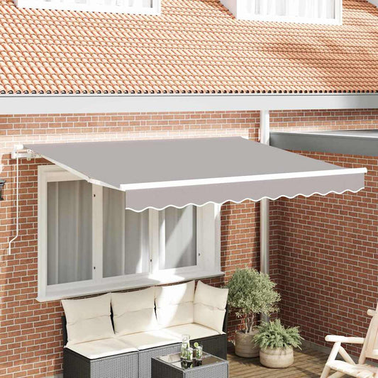 Tecido de substituição para toldo Cinzento-claro 300 x 250 cm