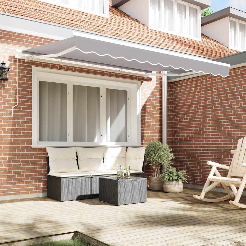 Tecido de substituição para toldo Cinzento-claro 300 x 250 cm