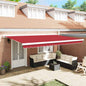 Tecido de substituição para toldo Vermelho 500 × 350 cm lona