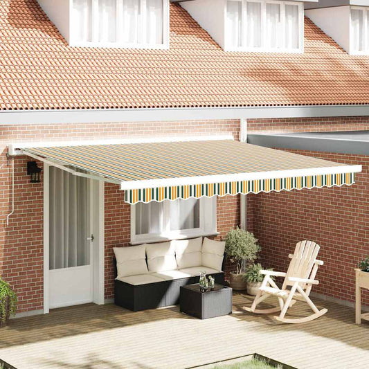 Tecido de substituição para toldo Verde e amarelo 400 × 300 cm