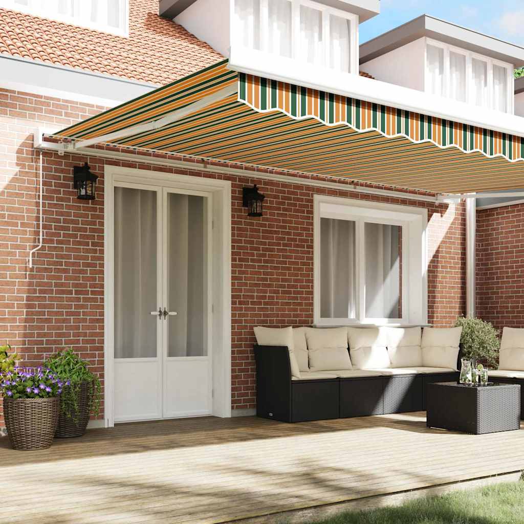Tecido de substituição para toldo Verde e amarelo 500 × 350 cm