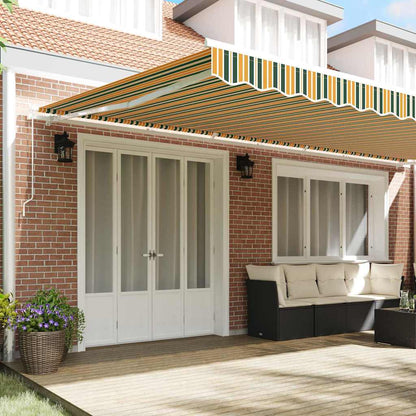 Tecido de substituição para toldo Verde e amarelo 600 × 300 cm