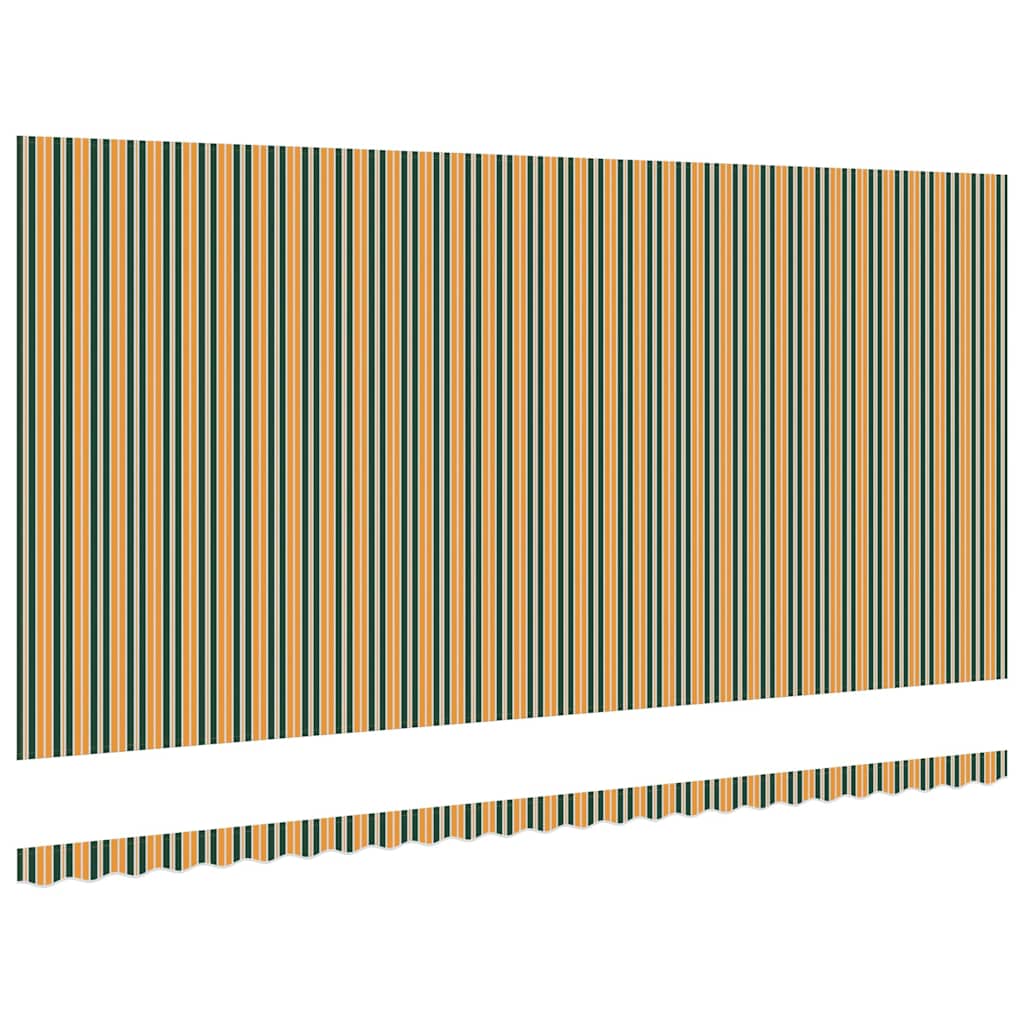Tecido de substituição para toldo Verde e amarelo 600 × 300 cm