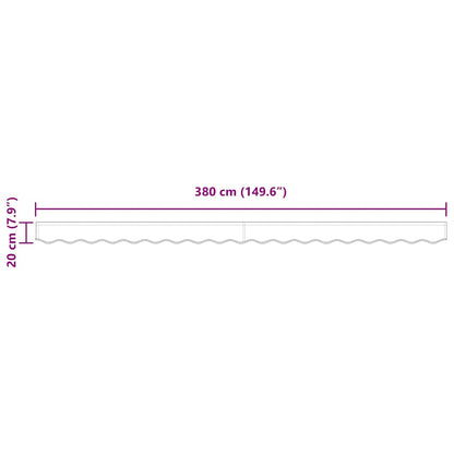Valência de Toldos Multicolor 3,8 x 0,2 m lona