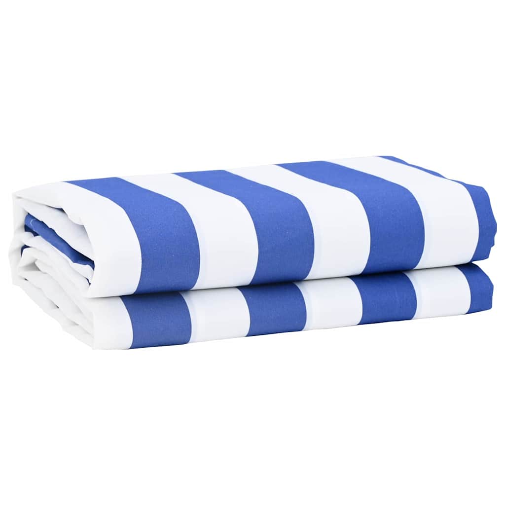 Tecido de substituição para toldo Azul e branco 10 x 1.6 m