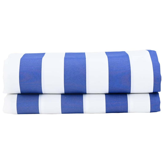 Tecido de substituição para toldo Azul e branco 10 x 1.6 m