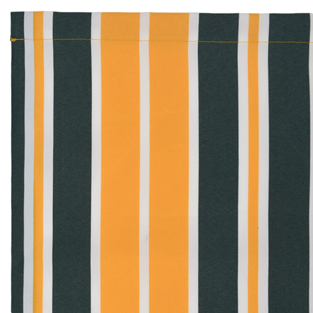 Substituição de Toldos Verde e Amarelo 1000 x 160 cm