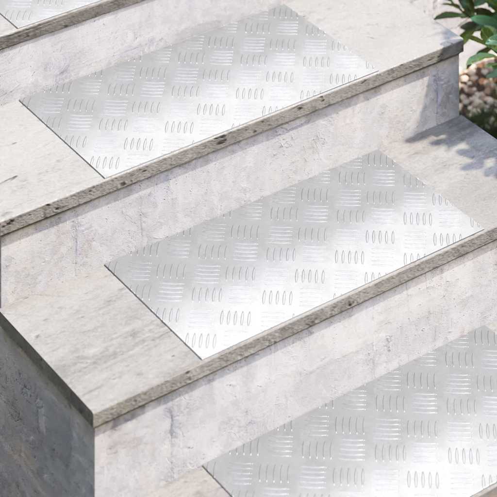 Placas xadrez 2 pcs Prateado 60 x 30 cm Alumínio