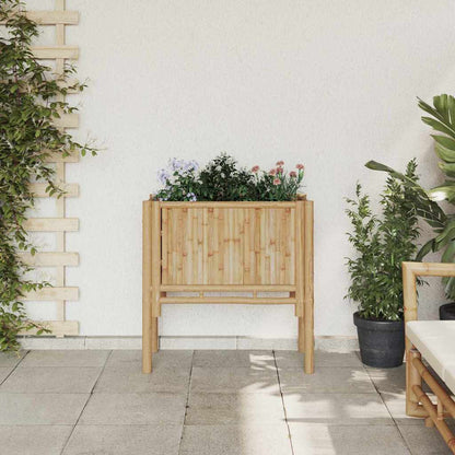 Canteiro de jardim elevado Castanho 70 x 35 x 70 cm Bambu