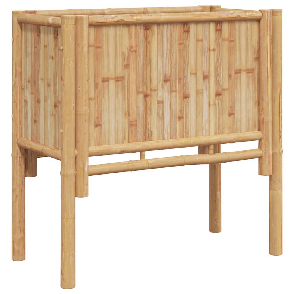 Canteiro de jardim elevado Castanho 70 x 35 x 70 cm Bambu