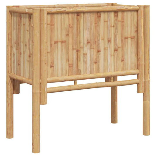 Canteiro de jardim elevado Castanho 70 x 35 x 70 cm Bambu