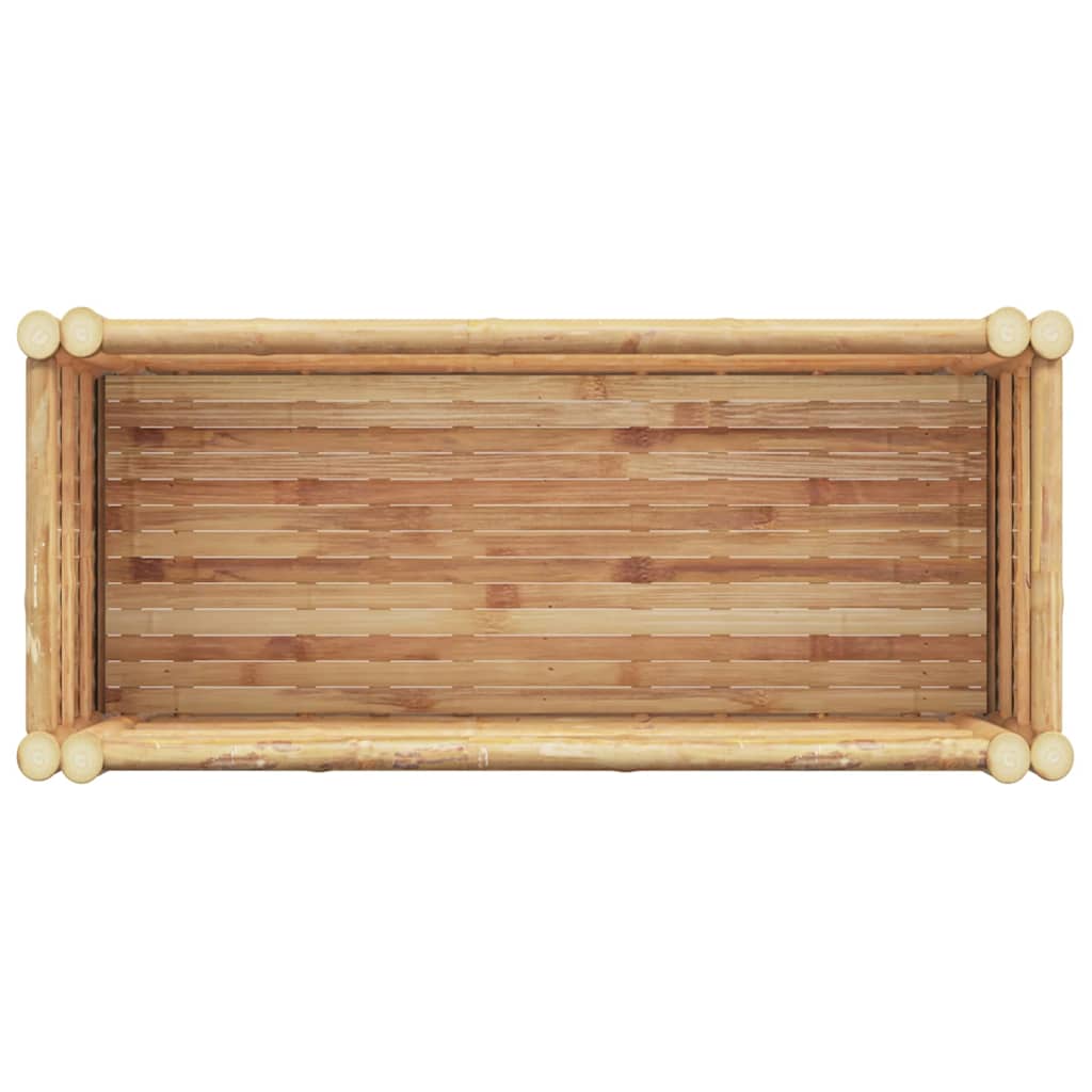 Canteiro de jardim elevado Castanho 70 x 35 x 70 cm Bambu