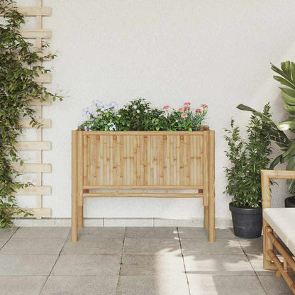 Canteiro de jardim elevado Castanho 90 x 35 x 70 cm Bambu