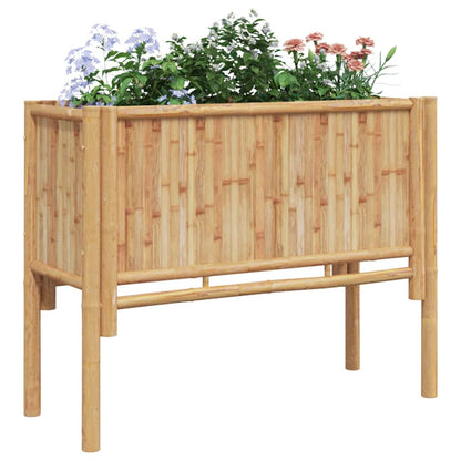 Canteiro de jardim elevado Castanho 90 x 35 x 70 cm Bambu