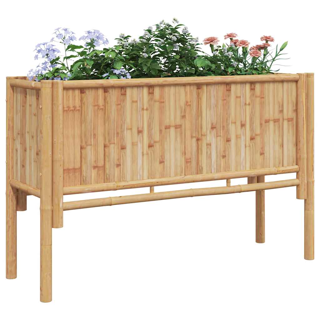 Canteiro de jardim elevado Castanho 110 x 35 x 70 cm Bambu
