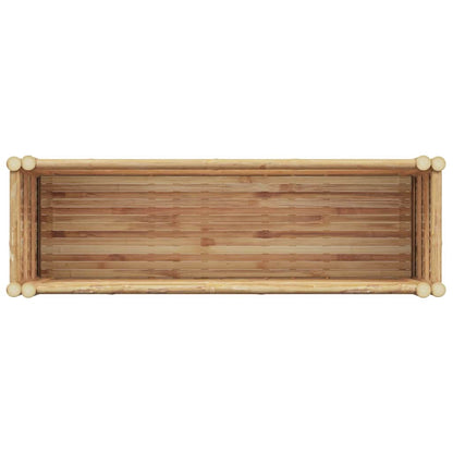 Canteiro de jardim elevado Castanho 110 x 35 x 70 cm Bambu