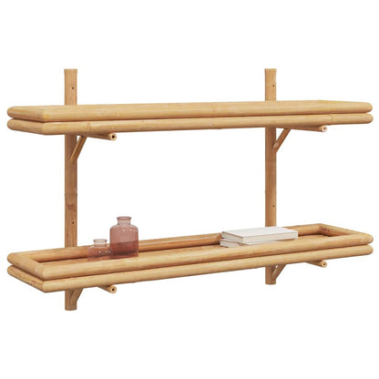 Prateleira de Parede Castanho 100 x 26 x 60 cm Bambu