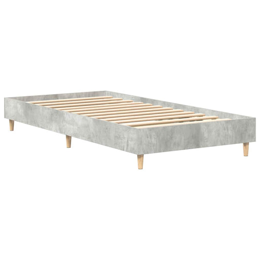 Estrutura da Cama Cinzento cimento 90 x 200 cm