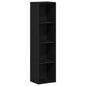 | Gabinete de Livros | Carvalho preto 36 x 30 x 143 cm