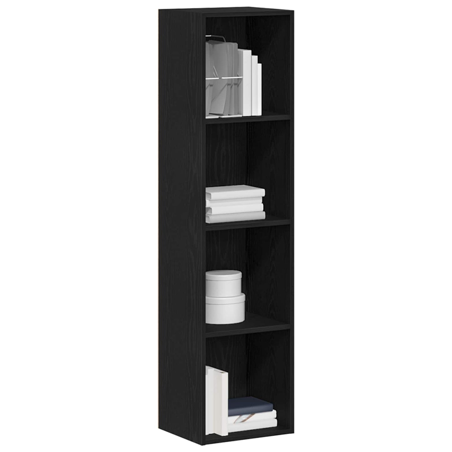 | Gabinete de Livros | Carvalho preto 36 x 30 x 143 cm
