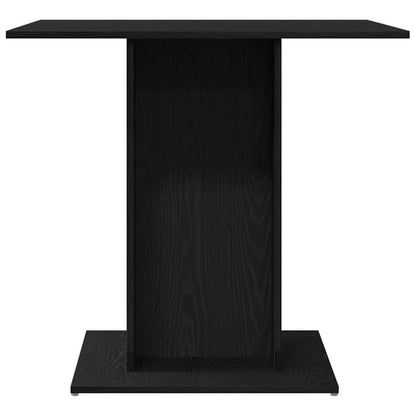 Mesa jantar 80x80x75 cm derivados de madeira carvalho preto