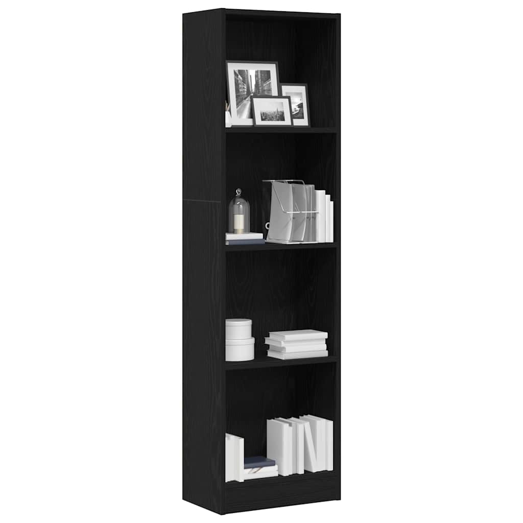 Estante 40x24x143 cm derivados de madeira carvalho preto