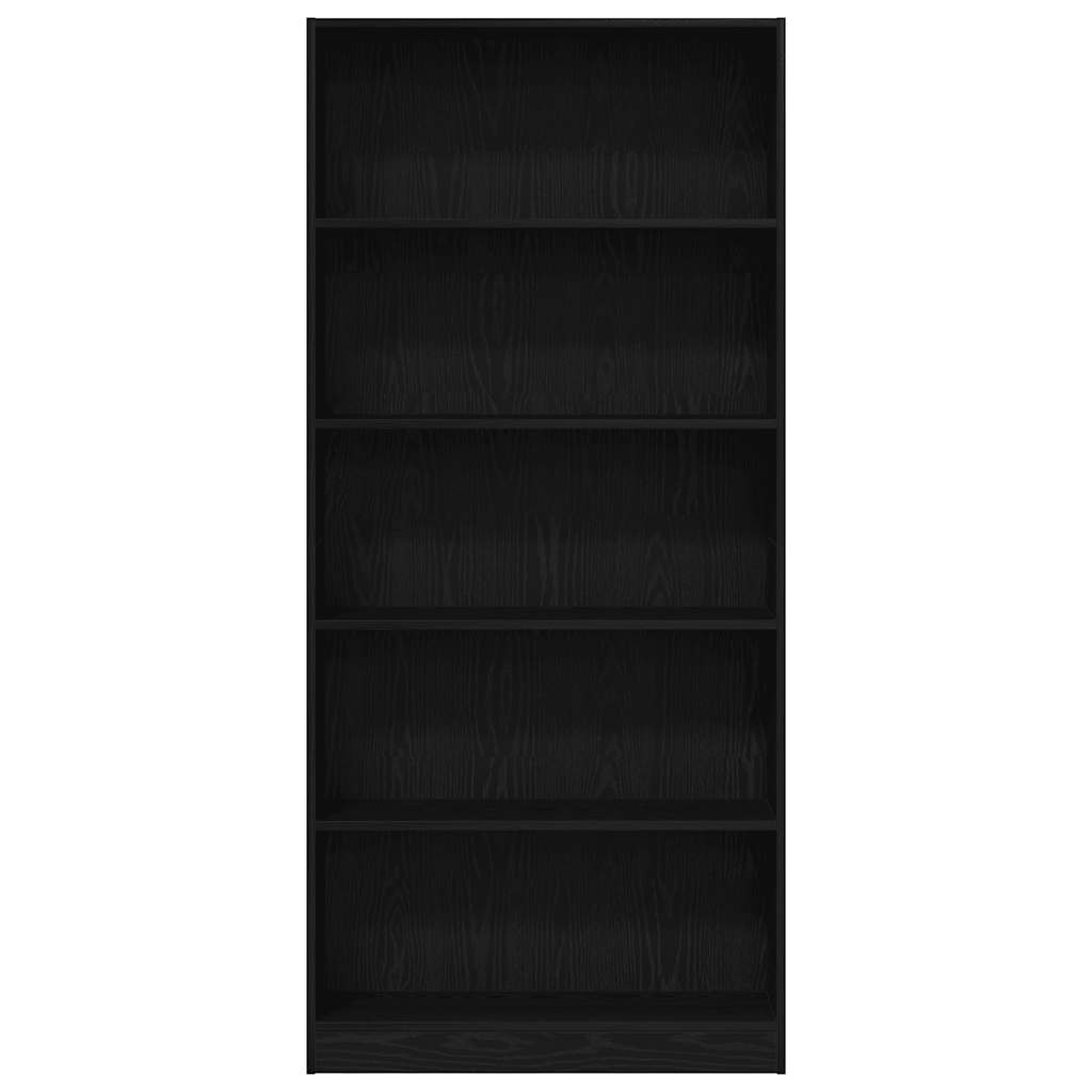 Estante 80x24x176 cm derivados de madeira carvalho preto
