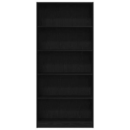 Estante 80x24x176 cm derivados de madeira carvalho preto