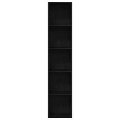 Estante carvalho preto 40x30x189 cm madeira projetada