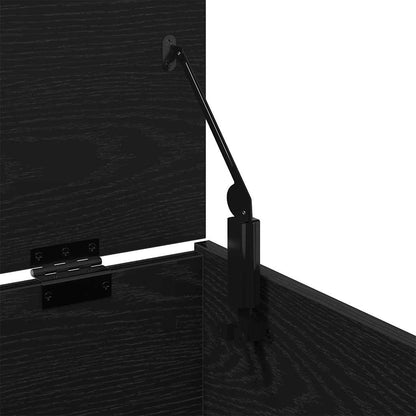 Caixa de Armazenamento Carvalho preto 84 x 42 x 46 cm