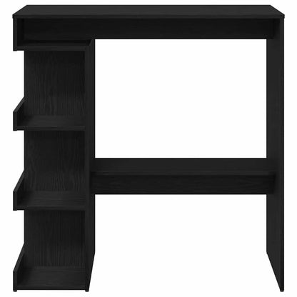 Mesa de bar com prateleira Carvalho preto 100 x 48 x 101.5 cm