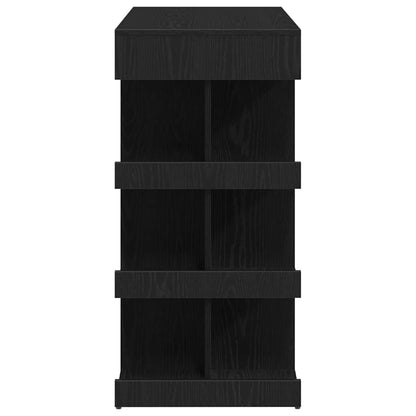 Mesa de bar com prateleira Carvalho preto 100 x 48 x 101.5 cm