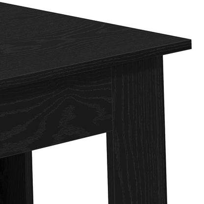 Mesa de bar com prateleira Carvalho preto 102 x 50 x 103,5 cm