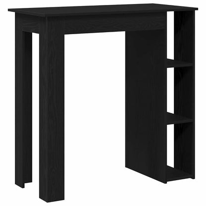 Mesa de bar com prateleira Carvalho preto 102 x 50 x 103,5 cm
