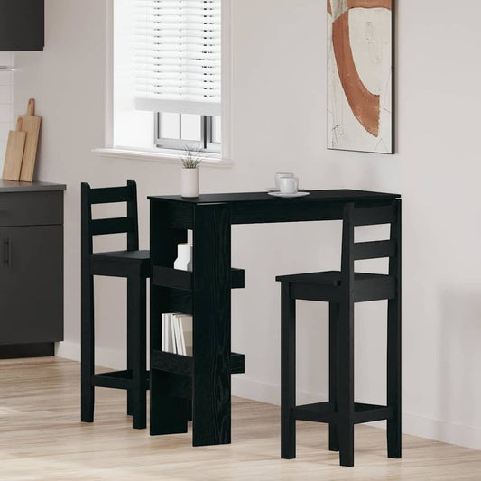 Mesa de Bar de Parede Carvalho preto 102 x 55 x 103.5 cm