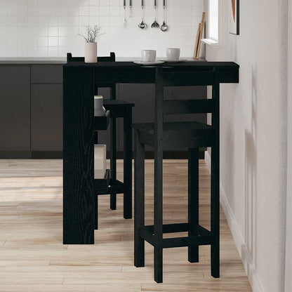 Mesa de Bar de Parede Carvalho preto 102 x 55 x 103.5 cm
