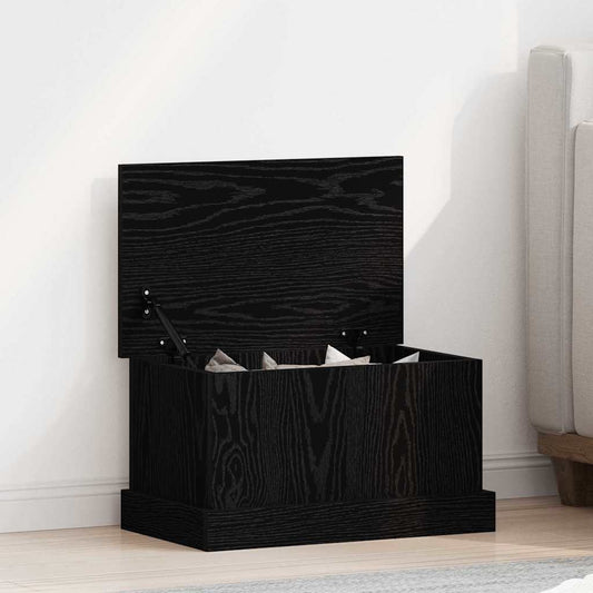 Caixa de Armazenamento Carvalho preto 50 x 30 x 28 cm