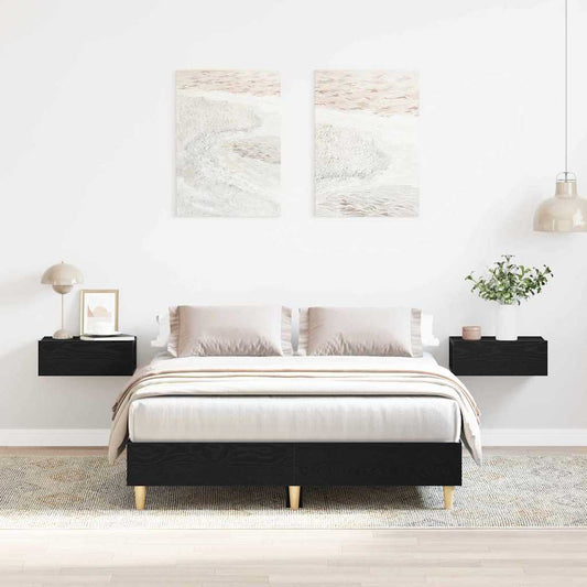 Estrutura da Cama Carvalho preto 120 x 190 cm
