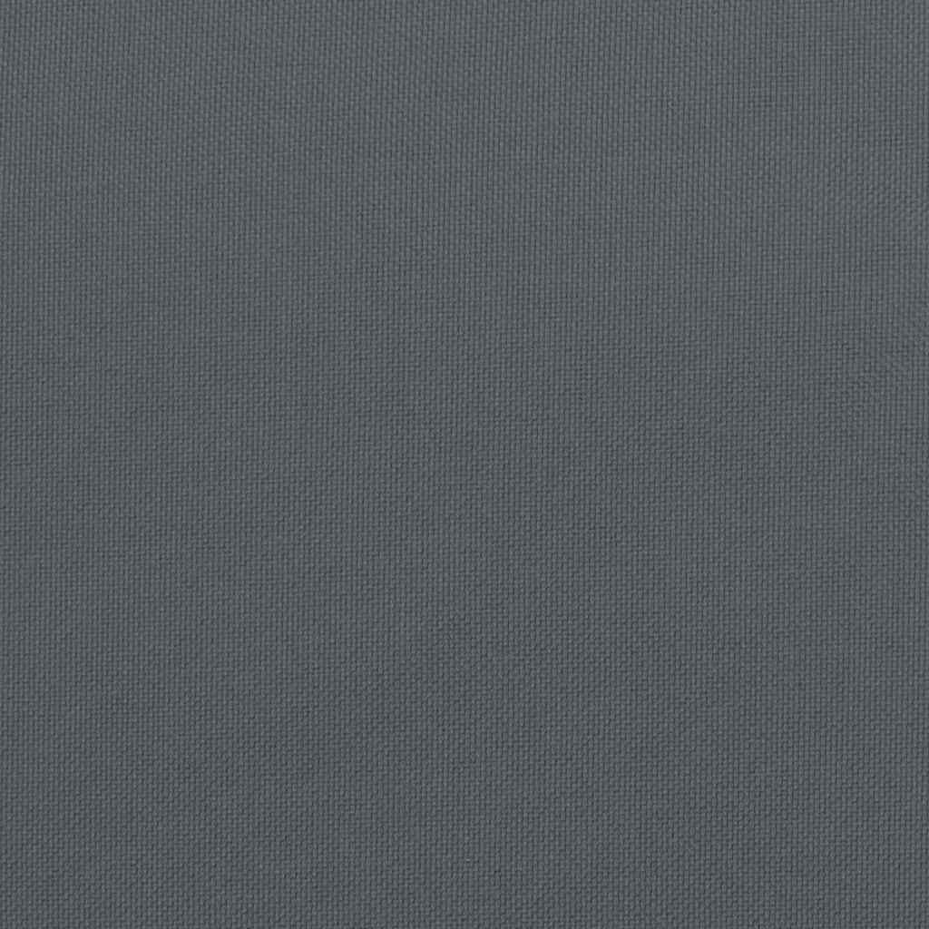 Almofada de palete para assento Antracite 50 x 50 x 12 cm