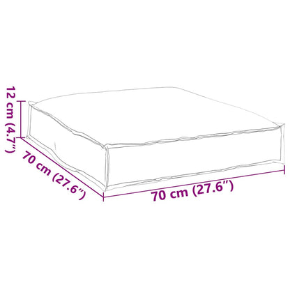 Almofada de palete para assento Vinho Vermelho 70 x 70 x 12 cm