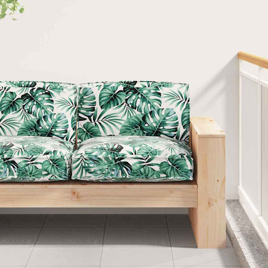 Almofada de palete para assento Floral Padrão de folhas