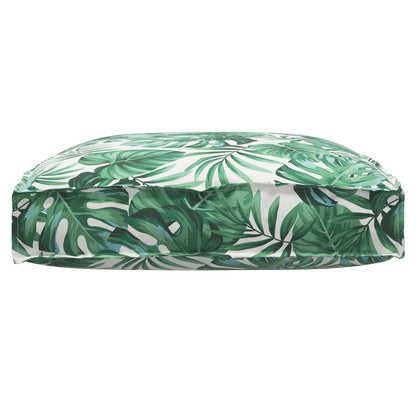 Almofada Folha Padrão de Folhas 80 x 80 x 12 cm Tecido Oxford