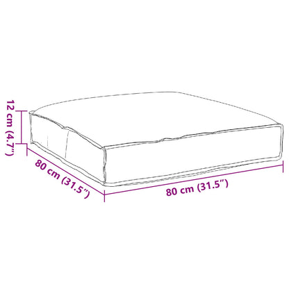 Almofada Floral Multicolor 80 x 80 x 12 cm Tecido Oxford