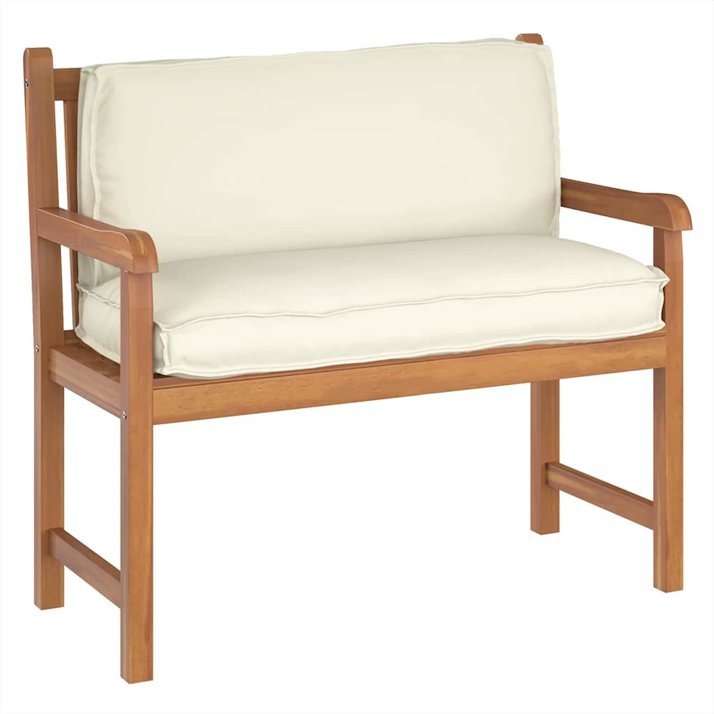 Almofada de palete para encosto Creme 120 x 40 x 12 cm