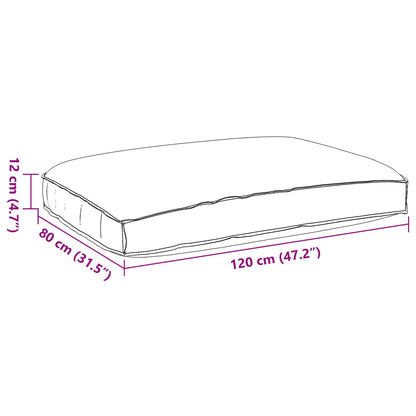 Almofada Creme 120 x 80 x 12 cm Tecido Oxford