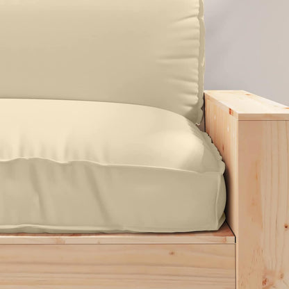 Almofada Bege 120 x 80 x 12 cm Tecido Oxford