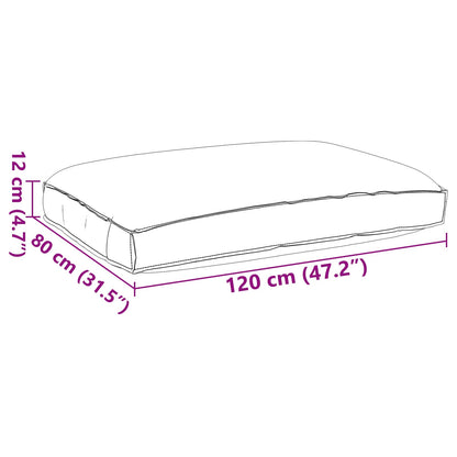 Almofada Azul Royal 120 x 80 x 12 cm Tecido Oxford