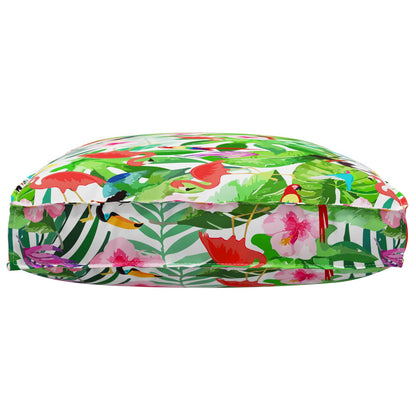 Almofada Floral Multicolor 120 x 80 x 12 cm Tecido Oxford